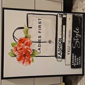 Book stack designer wall art